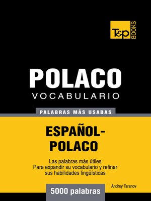 cover image of Vocabulario Español-Polaco